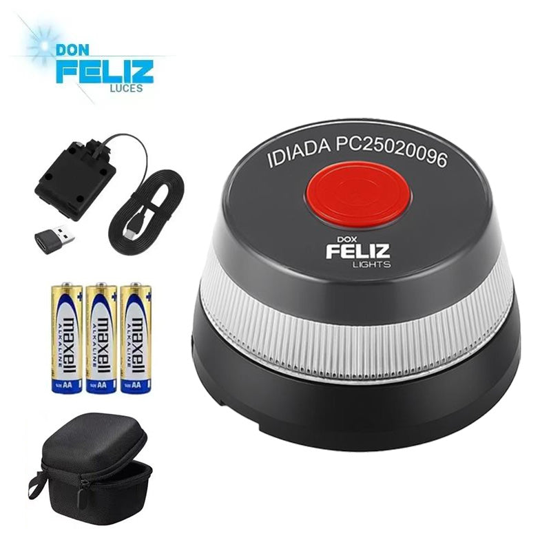 Baliza V16 | 2ª GENERACION Geolocalización DGT 3.0 | Luz Emergencia Coche Homologado DGT | SIM y Datos Pagados hasta 2038