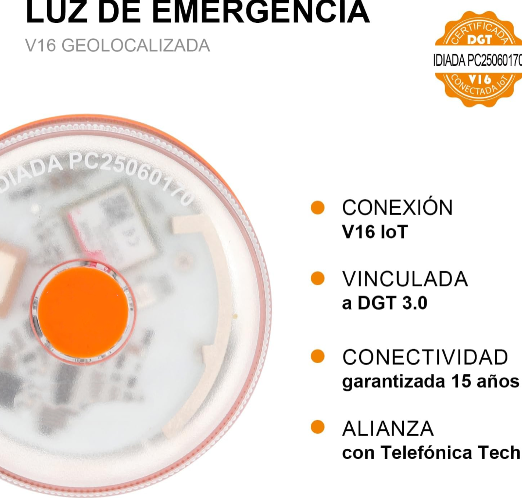 🔥ÚLTIMAS 6 HORAS🔥: 70% DE DESCUENTO⭐Luz de Emergencia V16 DGT 3.0 – Aprobada 2026, Magnética IP54 – Cumple con la Normativa 2026