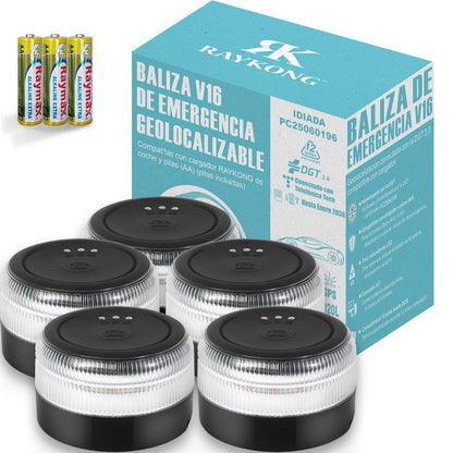 ⭐Recomendación de la DGT⭐ Baliza de Emergencia V16 3.0 – Aprobada para 2026, Magnética IP54 y conforme a la normativa vigente