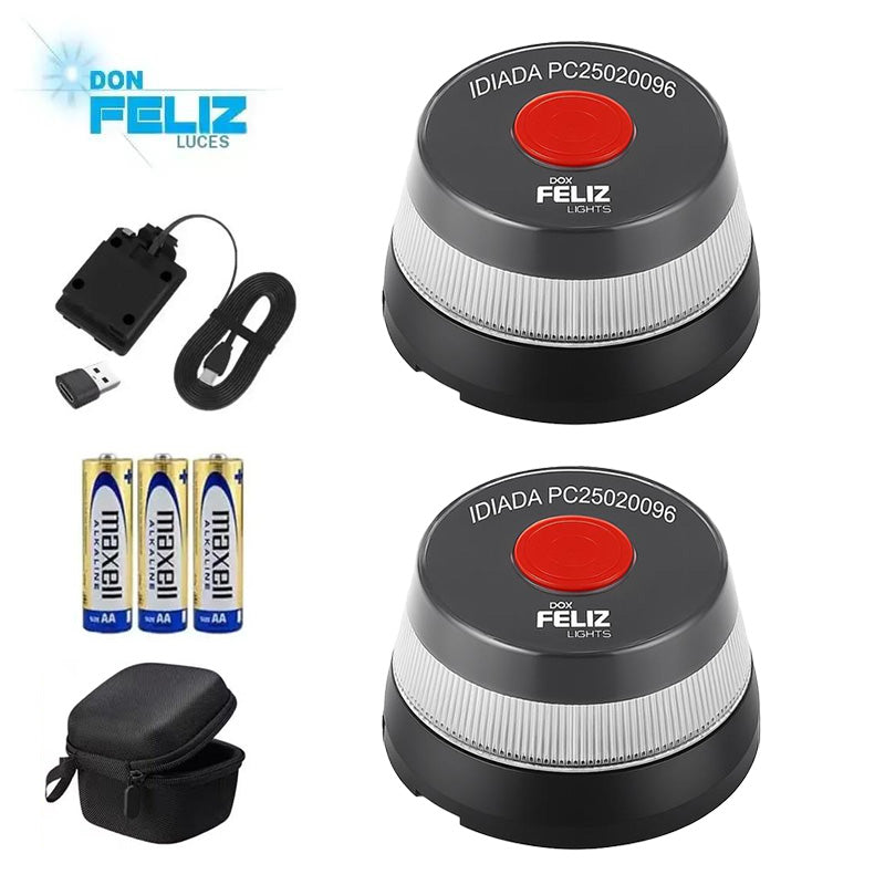 Baliza V16 | 2ª GENERACION Geolocalización DGT 3.0 | Luz Emergencia Coche Homologado DGT | SIM y Datos Pagados hasta 2038