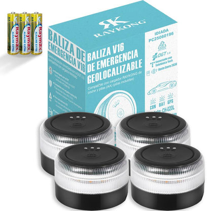 ⭐Recomendación de la DGT⭐ Baliza de Emergencia V16 3.0 – Aprobada para 2026, Magnética IP54 y conforme a la normativa vigente