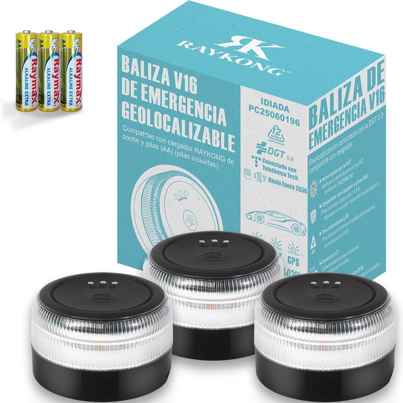 ⭐Recomendación de la DGT⭐ Baliza de Emergencia V16 3.0 – Aprobada para 2026, Magnética IP54 y conforme a la normativa vigente