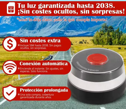 Baliza V16 | 2ª GENERACION Geolocalización DGT 3.0 | Luz Emergencia Coche Homologado DGT | SIM y Datos Pagados hasta 2038