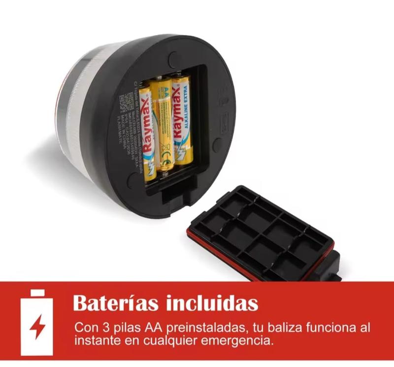 Baliza V16 | 2ª GENERACION Geolocalización DGT 3.0 | Luz Emergencia Coche Homologado DGT | SIM y Datos Pagados hasta 2038