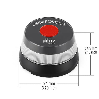 Baliza V16 | 2ª GENERACION Geolocalización DGT 3.0 | Luz Emergencia Coche Homologado DGT | SIM y Datos Pagados hasta 2038