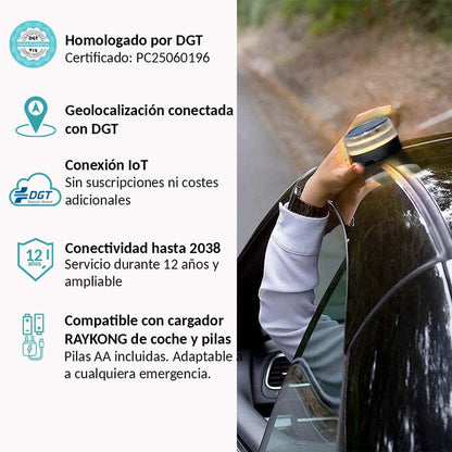 ⭐Recomendación de la DGT⭐ Baliza de Emergencia V16 3.0 – Aprobada para 2026, Magnética IP54 y conforme a la normativa vigente